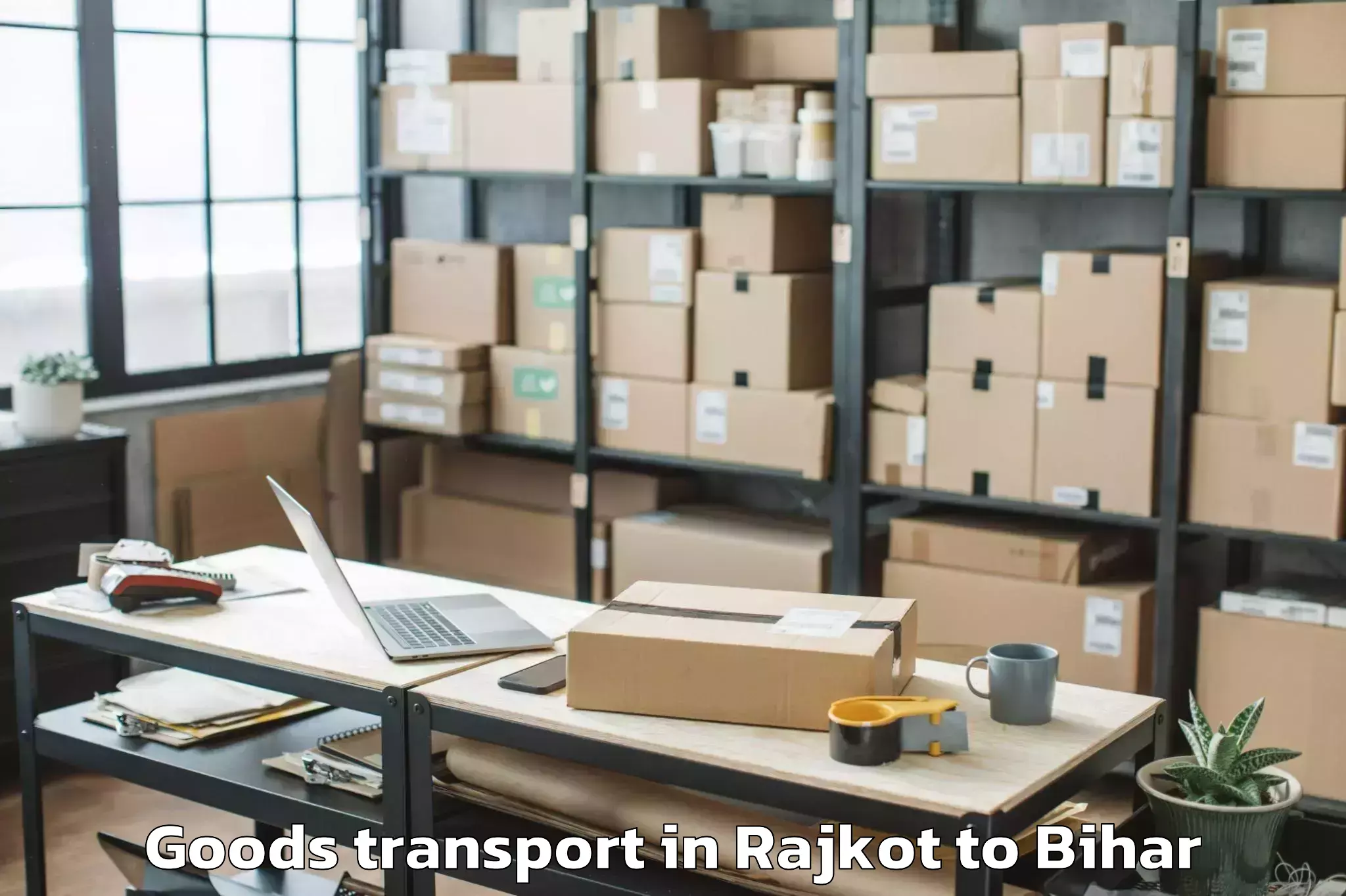 Hassle-Free Rajkot to Bihpur Goods Transport